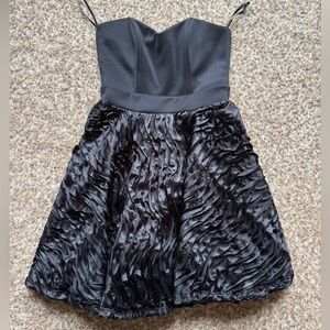 Arden B strapless black dress